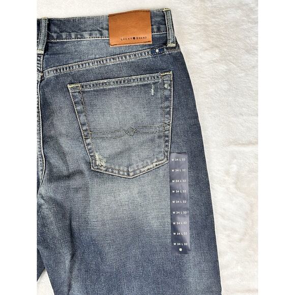 Lucky Brand Men's 181 Relaxed Straight Jean Blue, Size 34W X 32L OL Wilder Ranch - Picture 7 of 10